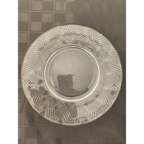 Hazel Atlas Vintage Glass Starlight  8.5" Luncheon Plate Clear - Picture 7 of 10